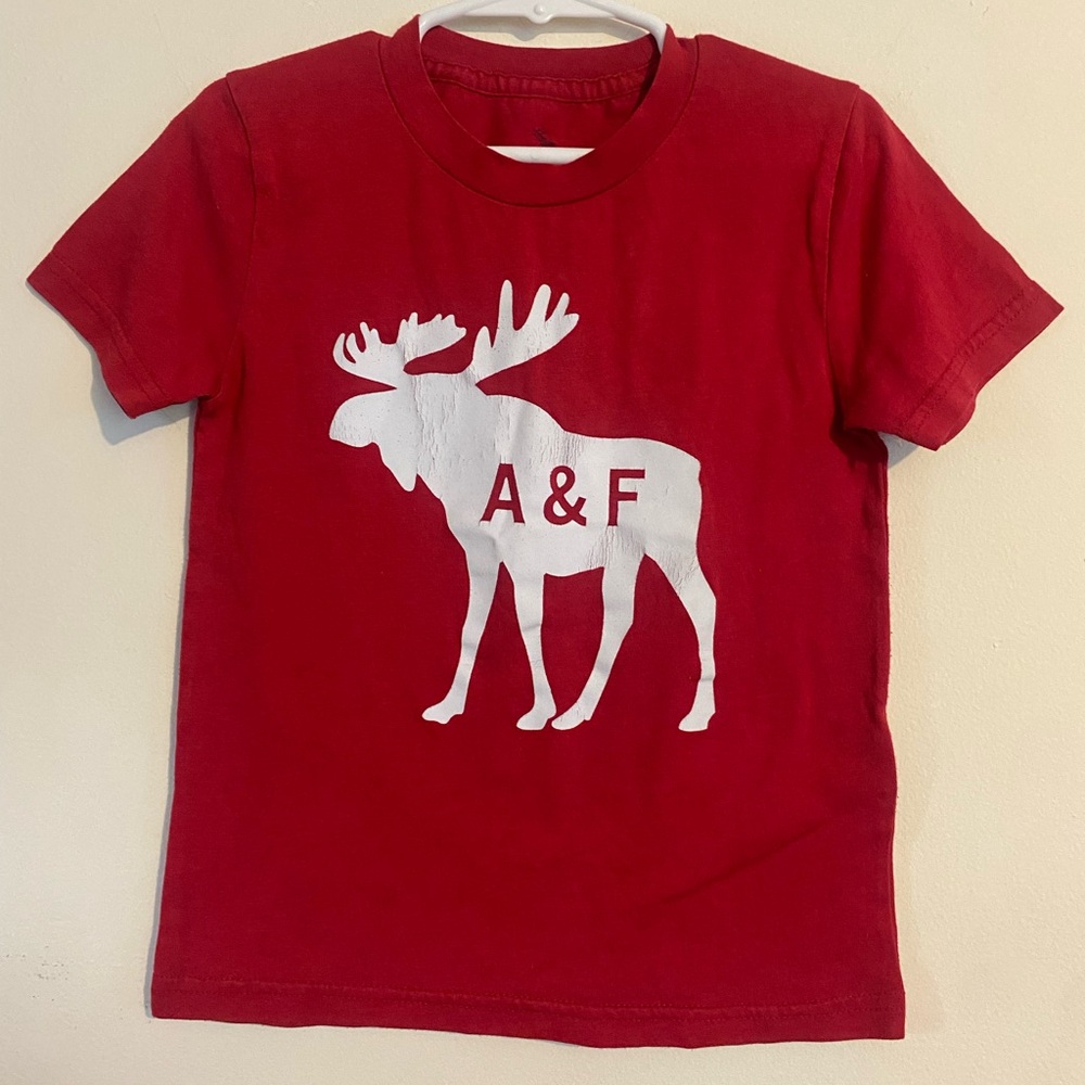 Abercrombie & Fitch Kids Red Moose Graphic T-Shirt 3 / 4 A & F